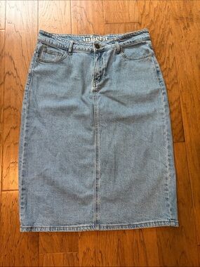 Inherit Remi Light Blue Denim Pencil Skirt